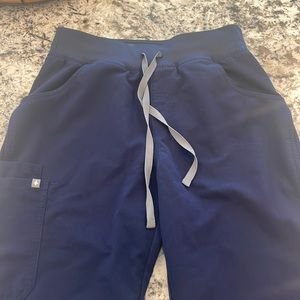Figs Navy Blue Highwaisted Scrub Pant
